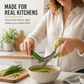 🌿 Forbici per erbe aromatiche a 5 lame – Tritatutto da cucina rapido per erbe fresche e condimenti