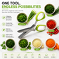🌿 Forbici per erbe aromatiche a 5 lame – Tritatutto da cucina rapido per erbe fresche e condimenti