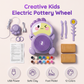 🎨 SCONTO 50%! 🏺 Set Tornio Elettrico per Bambini FAI DA TE – Facile da usare, esperienza creativa & sicuro – Perfetto per modellare e creare con l’argilla 👧