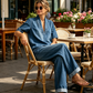 🔥 60% DI SCONTO – OFFERTA LIMITATA! Set Denim Estivo da Donna Top con Scollo a V + Pantaloni a Gamba Larga – look completo, elegante e comodo per l'estate.