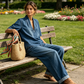 🔥 60% DI SCONTO – OFFERTA LIMITATA! Set Denim Estivo da Donna Top con Scollo a V + Pantaloni a Gamba Larga – look completo, elegante e comodo per l'estate.