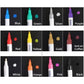 🚗 SCONTO DEL 50% ORA!Pennarello Indelebile per Pneumatici a Base di Olio – Impermeabile, 12 Colori, Durata fino a 1 Anno 🎨