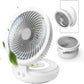 🔥 60% OFF – Ventilatore Pieghevole EDON 4000mAh |🦒🎒🏃‍♀️ 120° oscillazione, 90° regolabile, 4 velocità, ultra silenzioso, luce LED, montabile a parete, USB-C, portatile per casa ufficio campeggio 🌀
