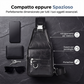 🧳🎒 SUBITO SCONTO DEL 54%!  Borsa a tracolla da petto da uomo in ecopelle retrò impermeabile – Elevata resistenza all'acqua, sistema di archiviazione intelligente e comfort ergonomico della tracolla – Articolo essenziale per gli spostamenti quotidiani