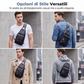🧳🎒 SUBITO SCONTO DEL 54%!  Borsa a tracolla da petto da uomo in ecopelle retrò impermeabile – Elevata resistenza all'acqua, sistema di archiviazione intelligente e comfort ergonomico della tracolla – Articolo essenziale per gli spostamenti quotidiani