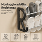 👟SCONTO DEL 50% IN QUESTO MOMENTO! Scarpiera da parete senza forature – Organizer verticale salvaspazio in acciaio al carbonio, scaffale antiruggine senza forature per ingresso, bagno e armadio
