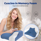 🛏️🔥 50% DI SCONTO – Cuscino Ergonomico in Memory Foam con Supporto Cervicale 💤✨ Adatto a tutte le posizioni, traspirante e con federa rimovibile. Per un sonno perfetto e senza tensioni! 😴💙