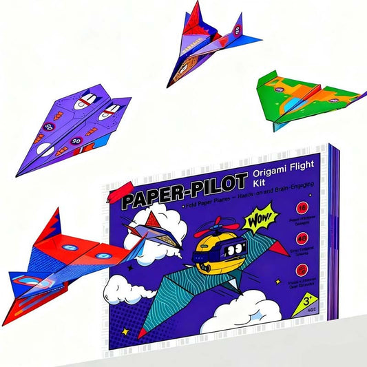 ✈️ SCONTO 54% ORA! ✨ Kit Aeroplani di Carta Fai da Te - Costruisci e Lancia 16 Modelli, Giocattolo STEM Educativo per Bambini 6-12 Anni 🎯🧠