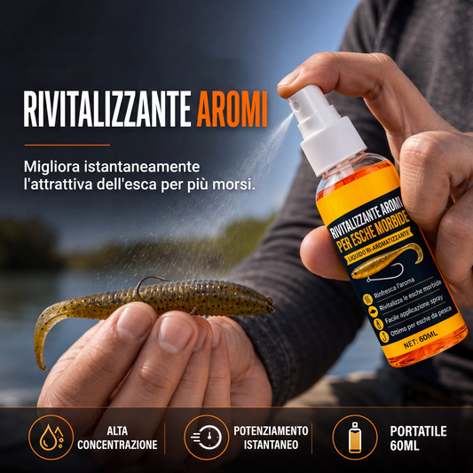 🎣50% DI SCONTO ORA! Spray potenziatore di profumo per esche morbide – concentrazione elevata, rivitalizzante per esche da pesca, spray attrattivo istantaneo portatile per esche morbide in acqua dolce e salata