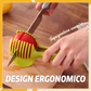 🍋 ADESSO SCONTO DEL 50%! Affettatrice da cucina creativa – Aiuto per taglio pratico in lega di alluminio sicura per alimenti, per tagliare in modo veloce e semplice limoni, pomodori, cipolle e frutta e verdura morbida.