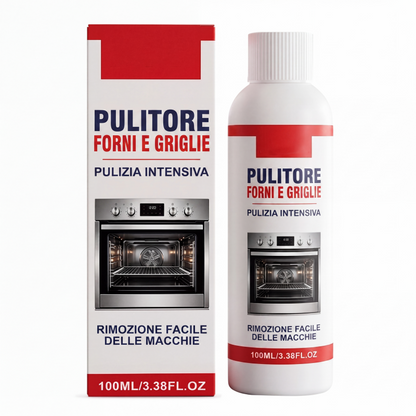 Detergente potente per forni e griglie da 100 ml, sgrassatore ad azione rapida per le macchie in cucina