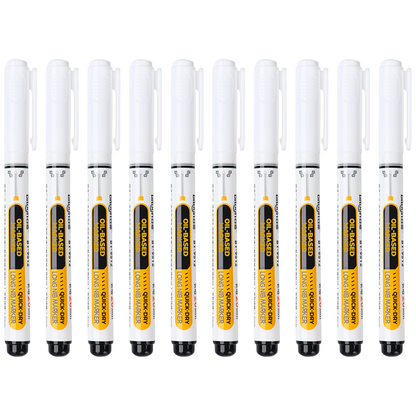 Pennarello a Base di Olio con Punta Extra Lunga 20 mm | Impermeabile, Anti-Macchia e Resistente allo Sbiadimento | Scrive su Legno, Metallo, Plastica e Superfici Oleose – Design Cap-Off, Non si Secca