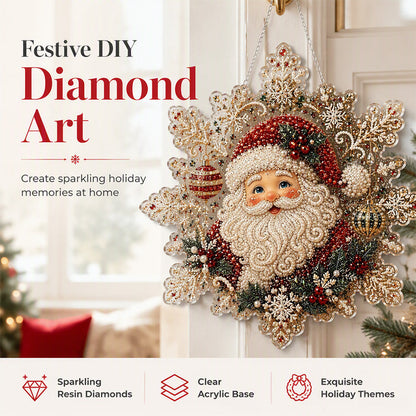 🎅Regalo di Natale Anticipato 50% SCONTO🎄 Set di Arte Diamante Natalizio da Appendere 🎨