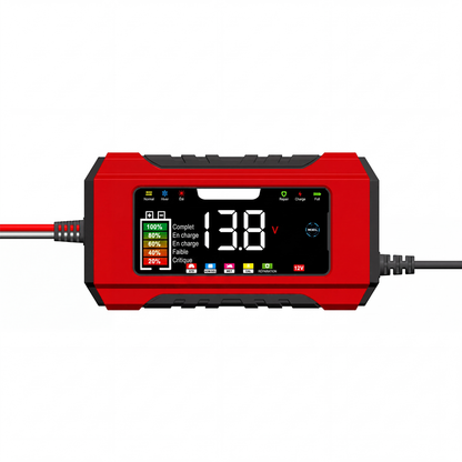 🔋 PROMO FLASH : 50% DE RÉDUCTION ! ⚡ Chargeur de Batterie Voiture Intelligent 12V 6A – 9 Étapes & Réparation par Impulsions – Écran LCD Couleur for Batteries Plomb-Acide 🚗