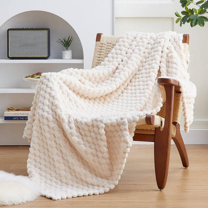 🥳Offerta speciale 2026🥳💞Oltre 50.000 vendute! 🛋️✨ Sconto del 50%! Morbida coperta in flanella con trama a bolle 3D, soffice come una nuvola e dal calore traspirante. Perfetta per divano, letto e serate di relax! 🛡️💚