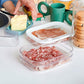 🍱 Contenitore trasparente per frigorifero – 50% DI SCONTO! OFFERTA LIMITATA! 📦 Con coperchio, impilabile, 3 misure: ✨ Ideale per alimenti, frutta e avanzi. Risparmia spazio e semplifica la conservazione quotidiana! 🧊