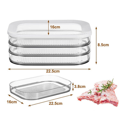 🍱 Contenitore trasparente per frigorifero – 50% DI SCONTO! OFFERTA LIMITATA! 📦 Con coperchio, impilabile, 3 misure: ✨ Ideale per alimenti, frutta e avanzi. Risparmia spazio e semplifica la conservazione quotidiana! 🧊