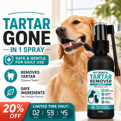 🐾 SCONTO DEL 50% IN QUESTO MOMENTO! Spray delicato per la pulizia dentale degli animali domestici, spray antitartaro formulato da veterinari per cani e gatti, soluzione sicura per l’igiene orale che aiuta a combattere l’alito cattivo e ridurre la placca