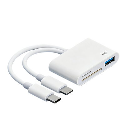💾🔥 Lettore di Schede 5-in-1 – Doppio Connettore Type-C e 8 Pin – Fino a 1 TB – Plug & Play per Smartphone, Tablet e PC – Trasferimento Veloce di Foto e Video! ⚡📱💻📸