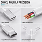 🔥 Cavo HDMI 3 in 1 – iPhone/Android/Type-C a HDMI, 1080P Full HD, 1,8 m, Alluminio – Duplica lo Schermo in 3 Passaggi! 📱📺