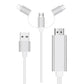 🔥 Cavo HDMI 3 in 1 – iPhone/Android/Type-C a HDMI, 1080P Full HD, 1,8 m, Alluminio – Duplica lo Schermo in 3 Passaggi! 📱📺