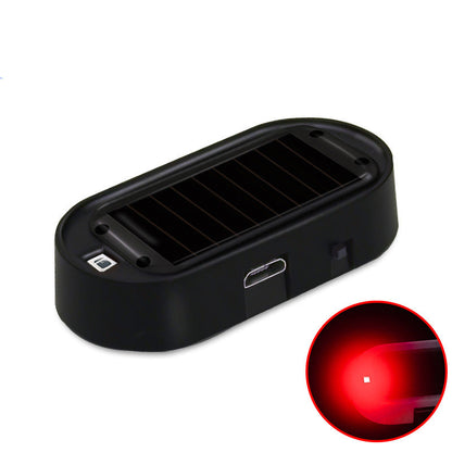 🔴🔵Luce LED Solare Lampeggiante per Auto – Effetto Deterrente Visivo