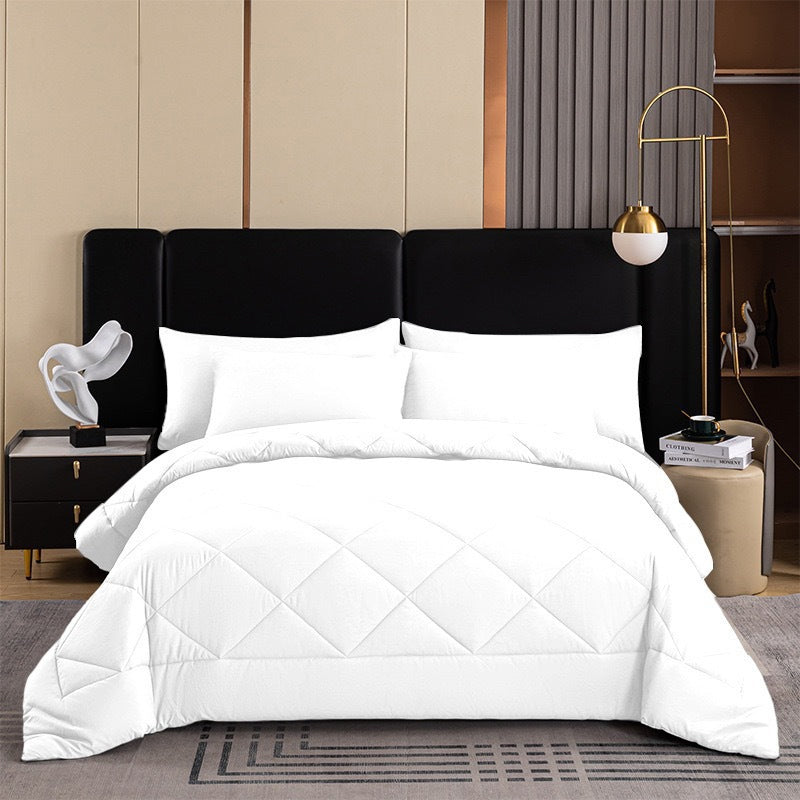 🔥🎁Novità: SCONTO DEL 71%🔥🛏️✨ Set piumone trapuntato da 3 pezzi con federe – comfort soffice come una nuvola, trapuntatura a rombi e microfibra resistente all’umidità 💤
