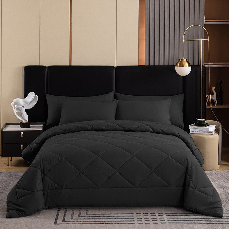 🔥🎁Novità: SCONTO DEL 71%🔥🛏️✨ Set piumone trapuntato da 3 pezzi con federe – comfort soffice come una nuvola, trapuntatura a rombi e microfibra resistente all’umidità 💤
