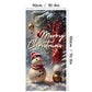 🎄 Copriporta Natalizio Decorativo 🎅 | Stampa HD Vivace di Babbo Natale ✨ | Tessuto in Poliestere Antipiega e Resistente ❄️ | Misura 90×180 cm per Ingresso e Feste 🚪