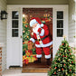 🎄 Copriporta Natalizio Decorativo 🎅 | Stampa HD Vivace di Babbo Natale ✨ | Tessuto in Poliestere Antipiega e Resistente ❄️ | Misura 90×180 cm per Ingresso e Feste 🚪