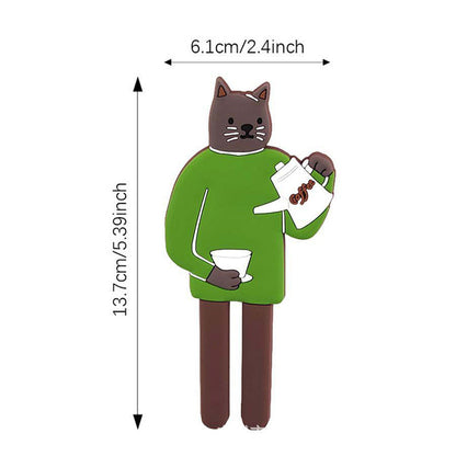 🐱 SCONTO 50%! Gatto pieghevole, gancio magnetico e decorazione per frigorifero