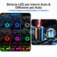 🎁SUBITO -63%!🚀 Striscia LED atmosfera per interni auto💡Molteplici opzioni di colore🔌Alimentazione USB✨Installazione semplice: luce ambientale per cruscotto e portiere