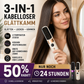 💇‍♀️🔥 57% OFF – Spazzola Lisciante 3-in-1🔥  Senza Fili – liscia, arriccia, districca – USB-C, 4 livelli – capelli perfetti ovunque! ✨